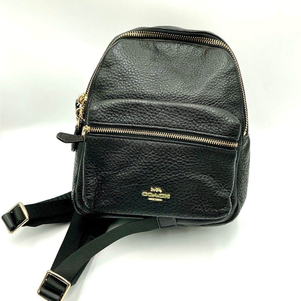 Coach Black  mini Charlie Backpack #1065